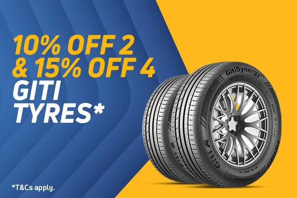 15% off 4 Giti Tyres
