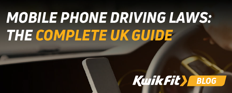 Driver using a mobile phone while driving
