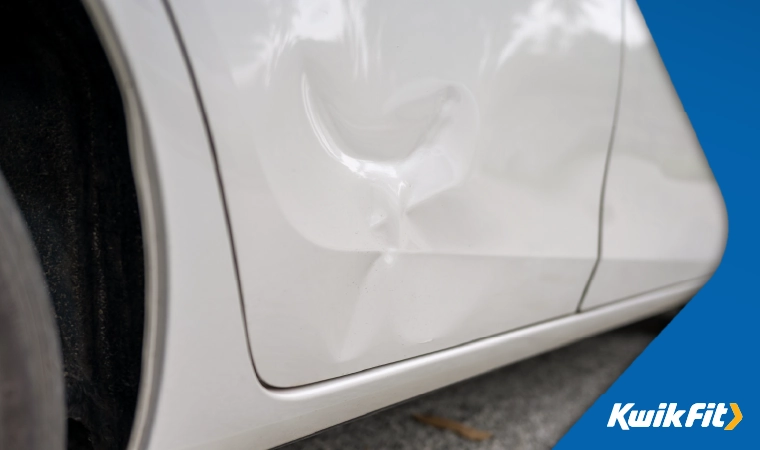 dents in the car