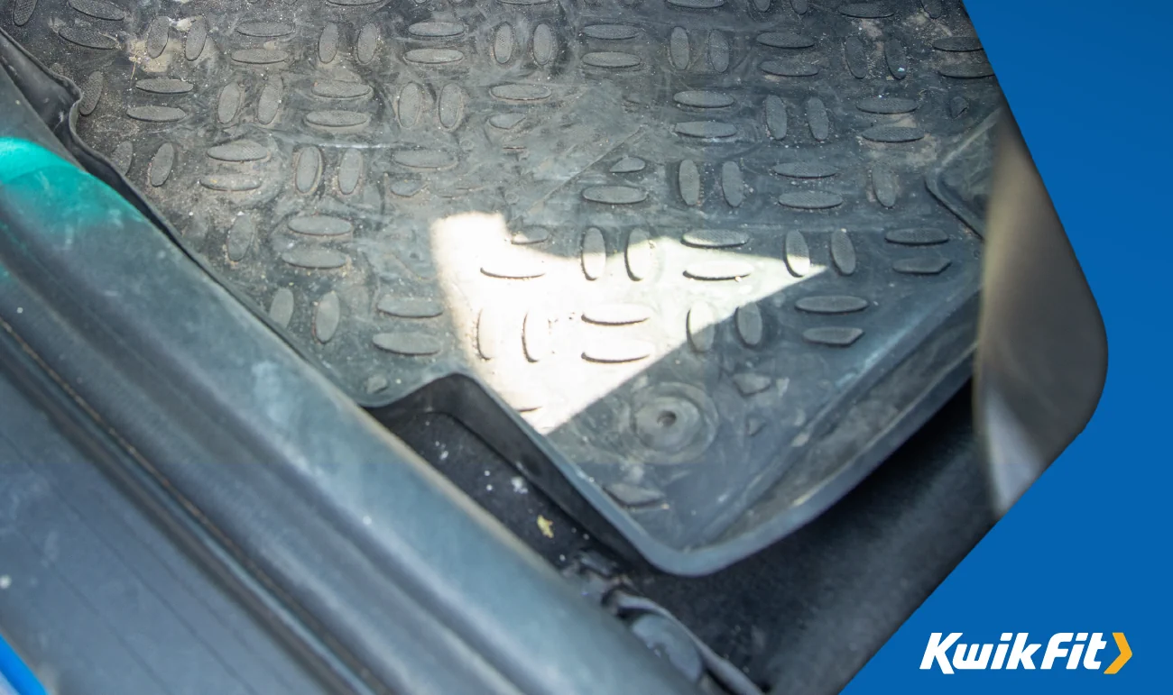 dirty car mat