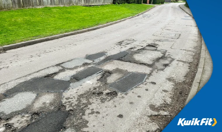 fixing potholes to avoid damage