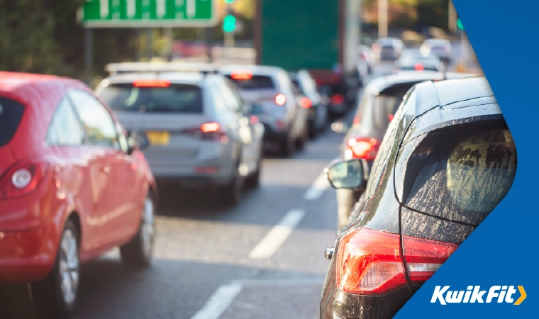 Heavy motorway traffic