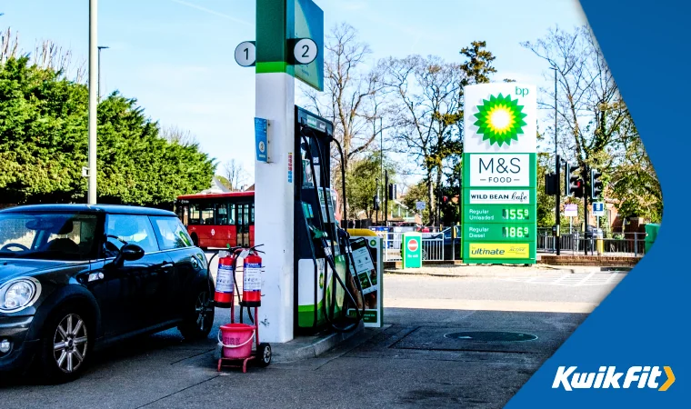 petrol forecourt