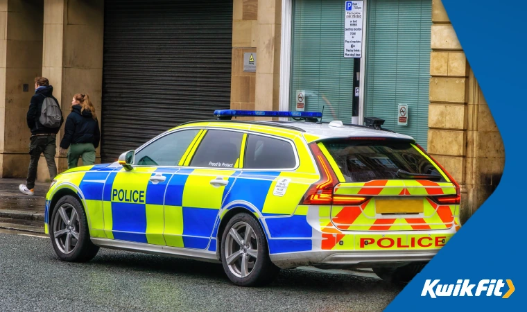 Police car on the street