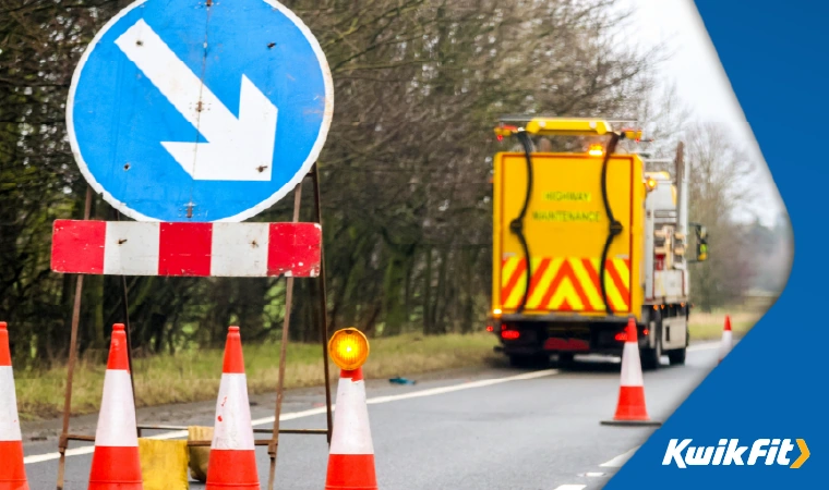 road works causes traffic