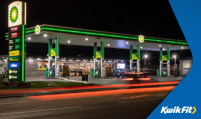 UK petrol station