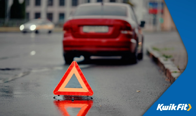 Use your warning triangle